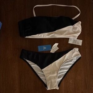 Cupshe Black and White Bikini